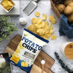 มันฝรั่งแผ่นทอดกรอบโรยเกลือ