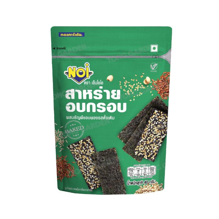 สาหร่ายอบกรอบผสมธัญพืชรสดั้งเดิม 40 กรัม
