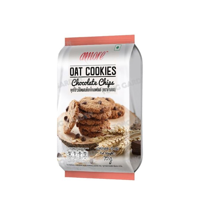 คุกกี้ข้าวโอ๊ตผสมช็อกโกแลตชิพส์ ขนาด 72 กรัม