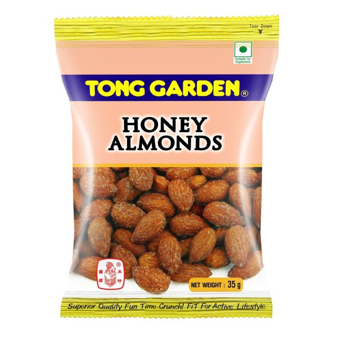 tong garden honey almonds nuts